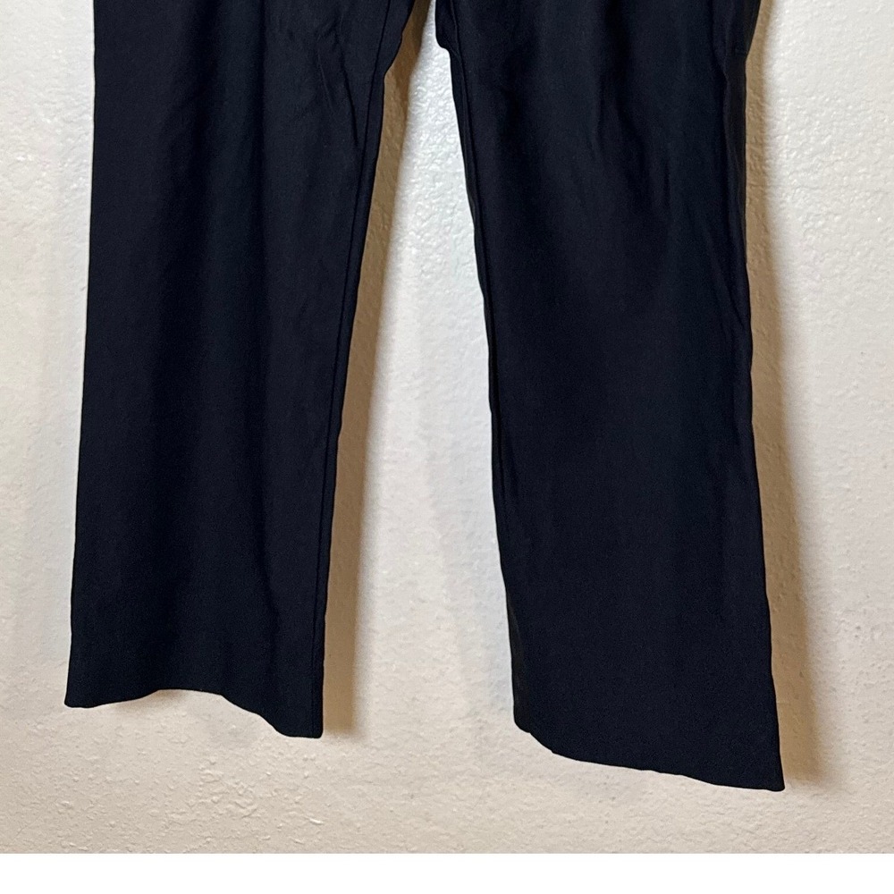 NIC+ZOE Women Pants 12 Petite Black Wonderstretch Straight Leg Career Minimalist - Picture 3 of 11